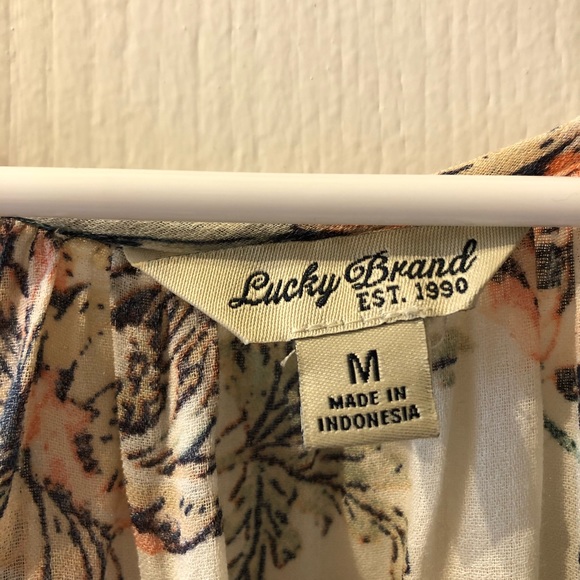 LUCKY BRAND FLORAL BLOUSE - Picture 4 of 5